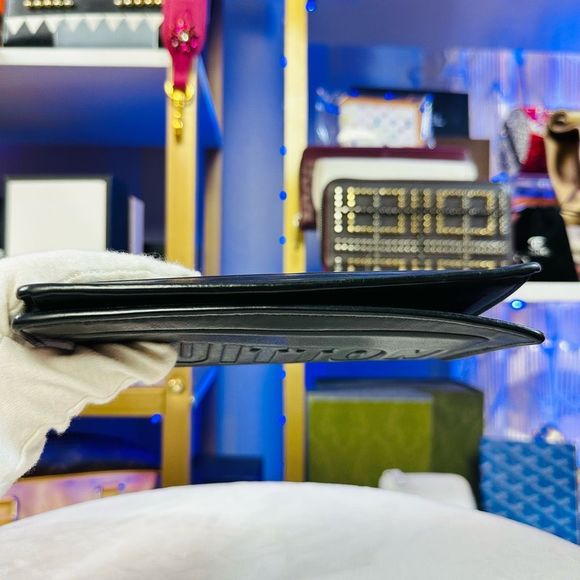 Louis Vuitton Black Dark Infinity Leather Brazza Large Bi-Fold Wallet Virgil Abl - Picture 6 of 15